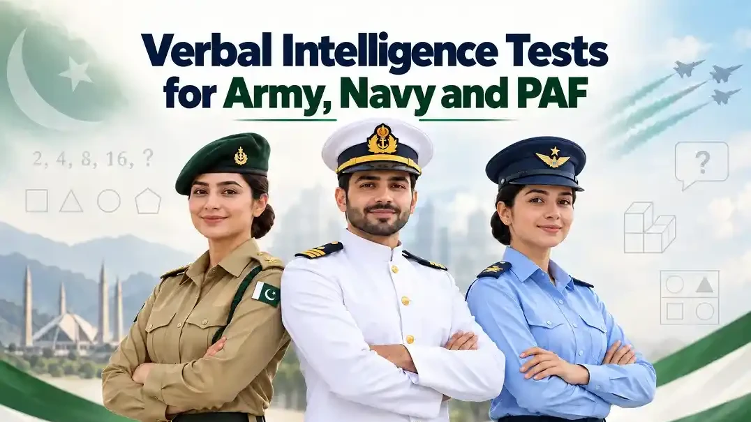 Verbal Intelligence Test: 25 Solved MCQs for Army, Navy & PAF